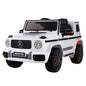 Kids Electric Ride On Car Mercedes-Benz Licensed AMG G63 Toy Cars Remote White - Cosy Abode