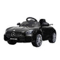 Kids Electric Ride On Car Mercedes-Benz AMG GTR Licensed Toy Cars 12V Black - Cosy Abode