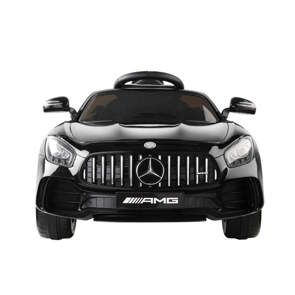 Kids Electric Ride On Car Mercedes-Benz AMG GTR Licensed Toy Cars 12V Black - Cosy Abode