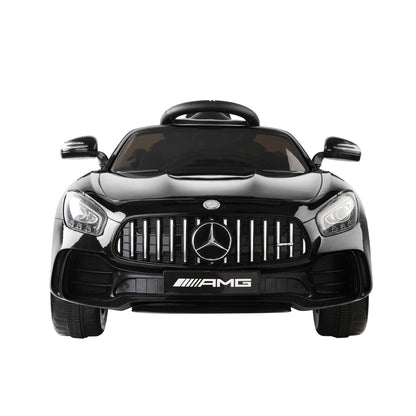 Kids Electric Ride On Car Mercedes-Benz AMG GTR Licensed Toy Cars 12V Black - Cosy Abode
