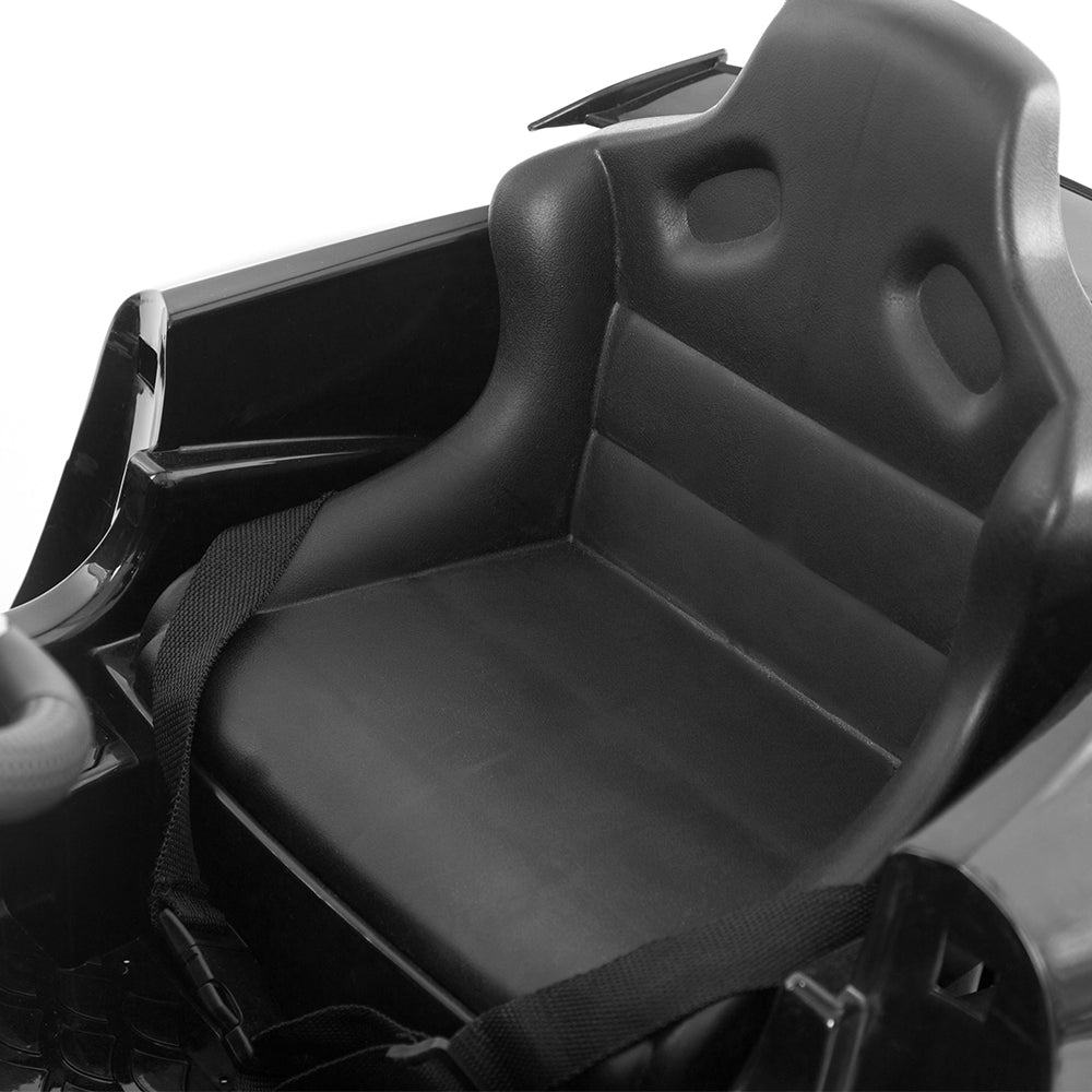 Kids Electric Ride On Car Mercedes-Benz AMG GTR Licensed Toy Cars 12V Black - Cosy Abode
