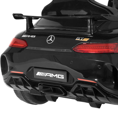 Kids Electric Ride On Car Mercedes-Benz AMG GTR Licensed Toy Cars 12V Black - Cosy Abode