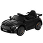 Kids Electric Ride On Car Mercedes-Benz AMG GTR Licensed Toy Cars Remote Black - Cosy Abode