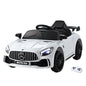 Kids Electric Ride On Car Mercedes-Benz AMG GTR Licensed Toy Cars Remote White - Cosy Abode