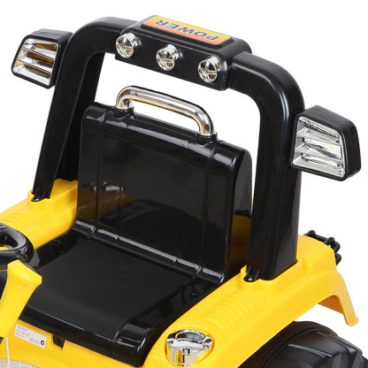Rigo Kids Electric Ride On Car Bulldozer Digger Loader Remote 6V Yellow - Cosy Abode