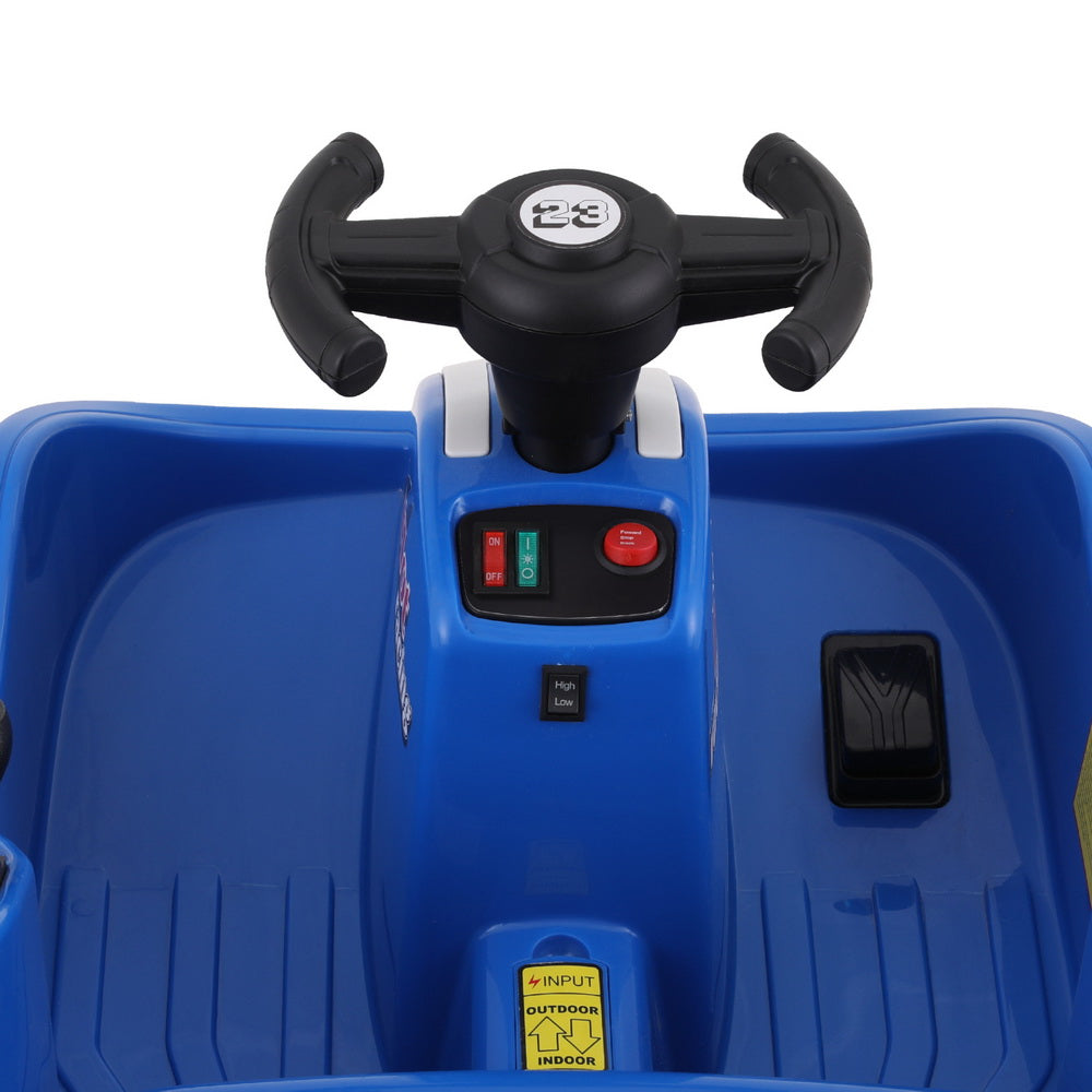 Rigo Kids Ride On Car Bumper Kart 6V Electric Toys Cars Remote Control Blue - Cosy Abode