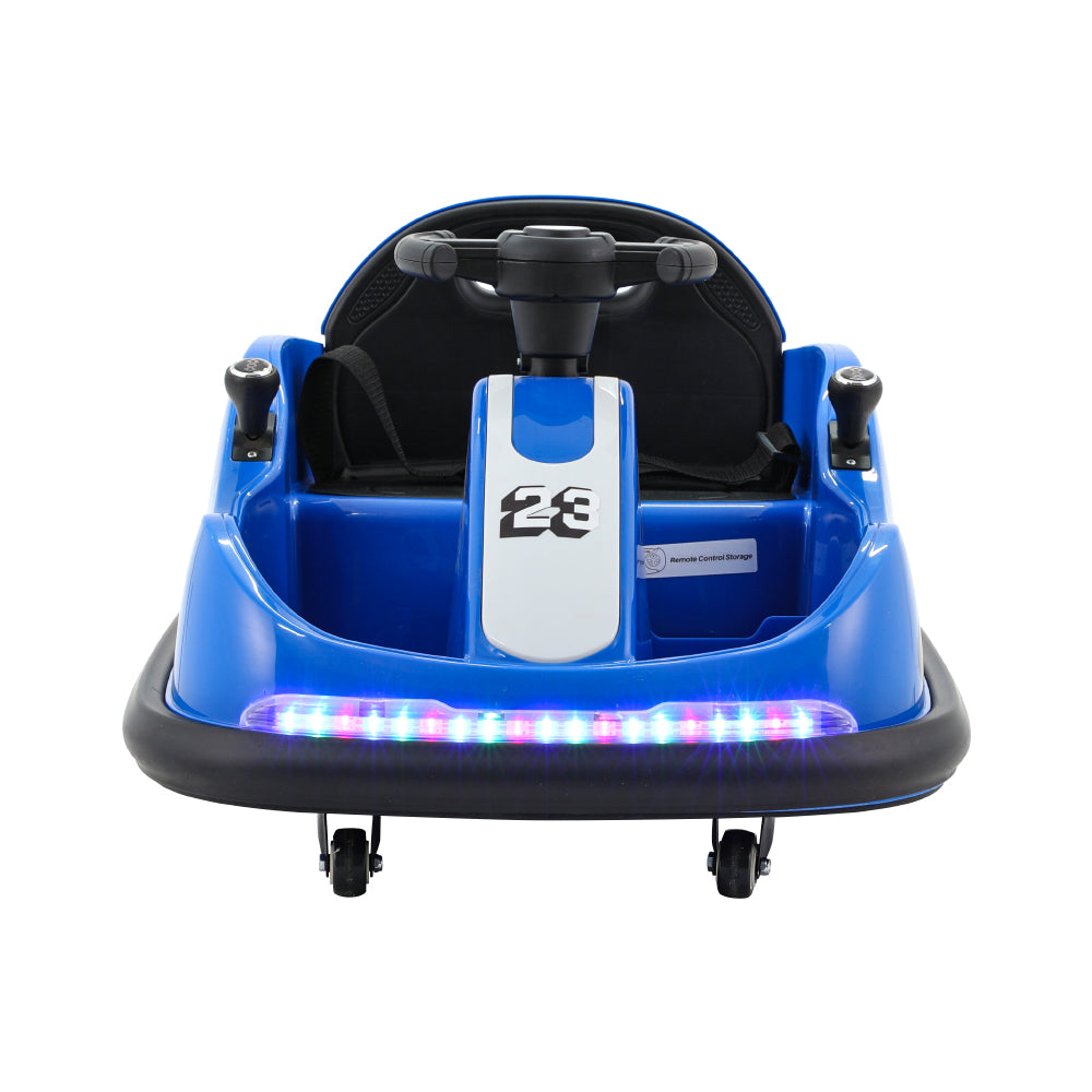 Rigo Kids Ride On Car Bumper Kart 6V Electric Toys Cars Remote Control Blue - Cosy Abode