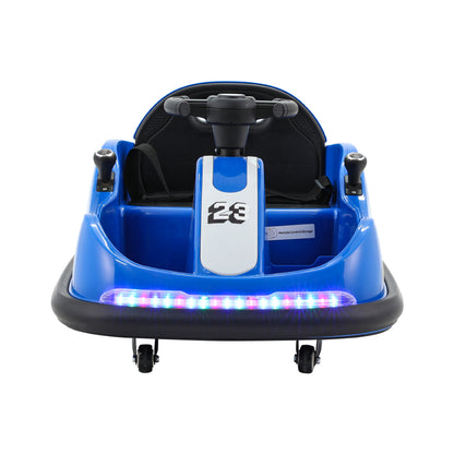 Rigo Kids Ride On Car Bumper Kart 6V Electric Toys Cars Remote Control Blue - Cosy Abode