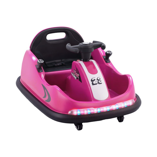 Rigo Kids Ride On Car Bumper Kart 6V Electric Toys Cars Remote Control Pink - Cosy Abode