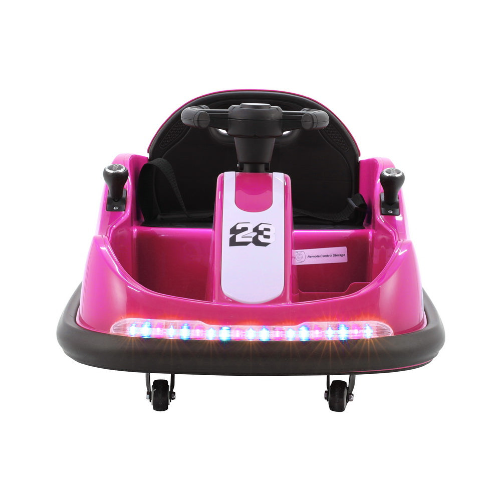 Rigo Kids Ride On Car Bumper Kart 6V Electric Toys Cars Remote Control Pink - Cosy Abode