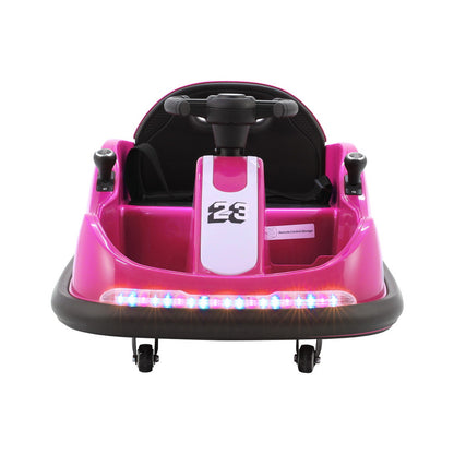 Rigo Kids Ride On Car Bumper Kart 6V Electric Toys Cars Remote Control Pink - Cosy Abode