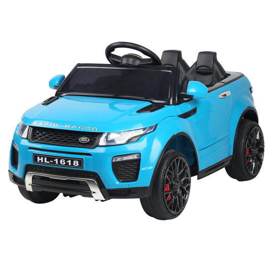 Rigo Kids Electric Ride On Car SUV Range Rover-inspired Toy Cars Remote 12V Blue - Cosy Abode