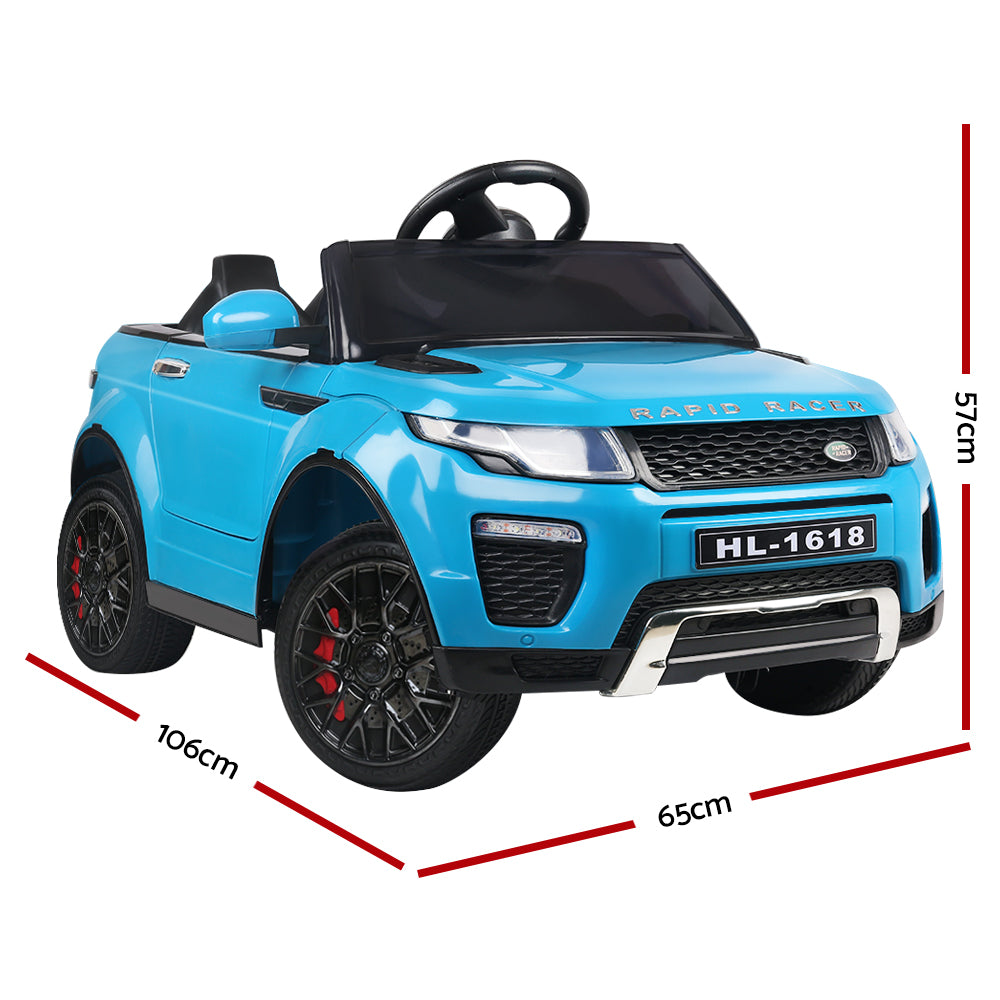Rigo Kids Electric Ride On Car SUV Range Rover-inspired Toy Cars Remote 12V Blue - Cosy Abode