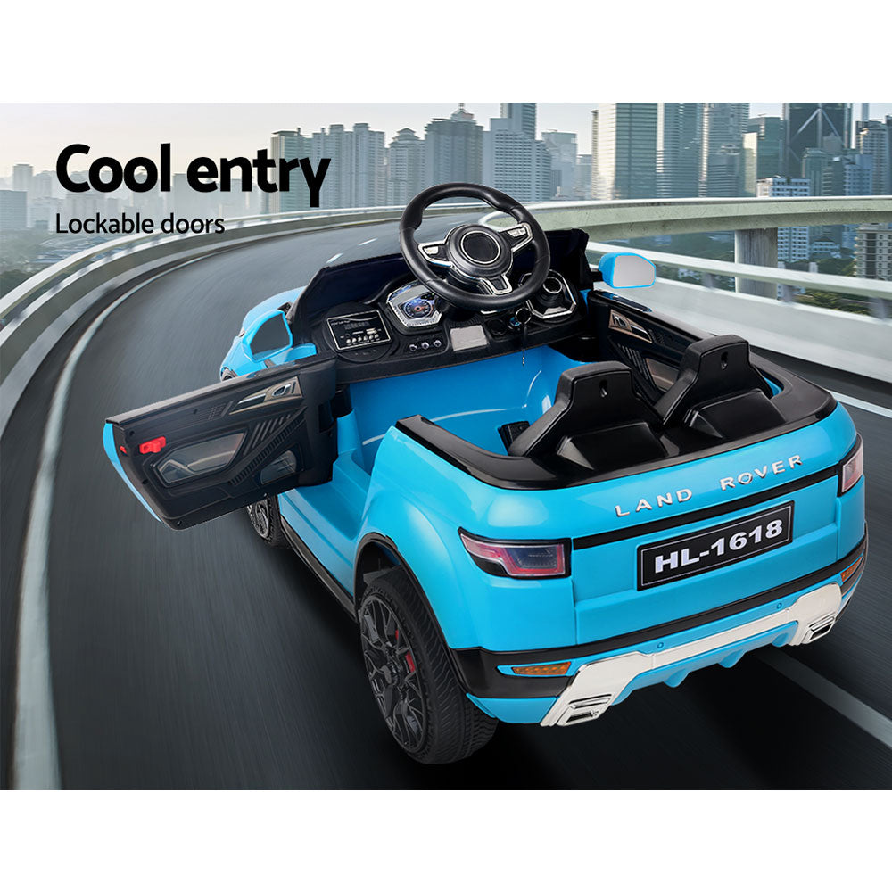 Rigo Kids Electric Ride On Car SUV Range Rover-inspired Toy Cars Remote 12V Blue - Cosy Abode