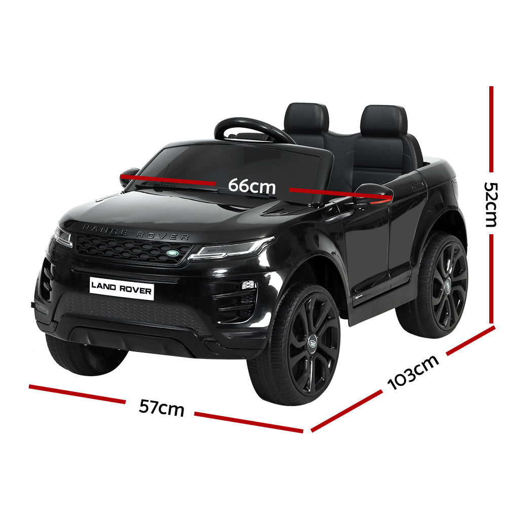 Kids Electric Ride On Car Land Rover Licensed Toy Cars Remote 12V Battery Black - Cosy Abode
