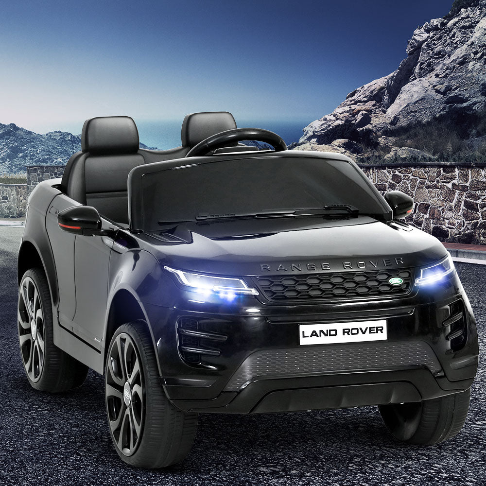 Kids Electric Ride On Car Land Rover Licensed Toy Cars Remote 12V Battery Black - Cosy Abode