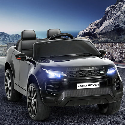 Kids Electric Ride On Car Land Rover Licensed Toy Cars Remote 12V Battery Black - Cosy Abode