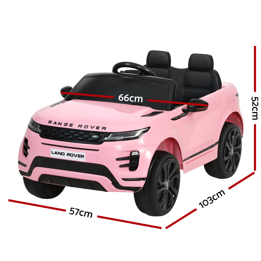 Kids Electric Ride On Car Land Rover Licensed Toy Cars Remote 12V Battery Pink - Cosy Abode
