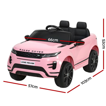 Kids Electric Ride On Car Land Rover Licensed Toy Cars Remote 12V Battery Pink - Cosy Abode