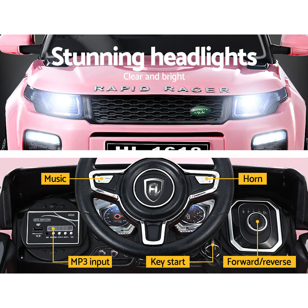 Rigo Kids Electric Ride On Car Range Rover-inspired Toy Cars Remote 12V Pink - Cosy Abode