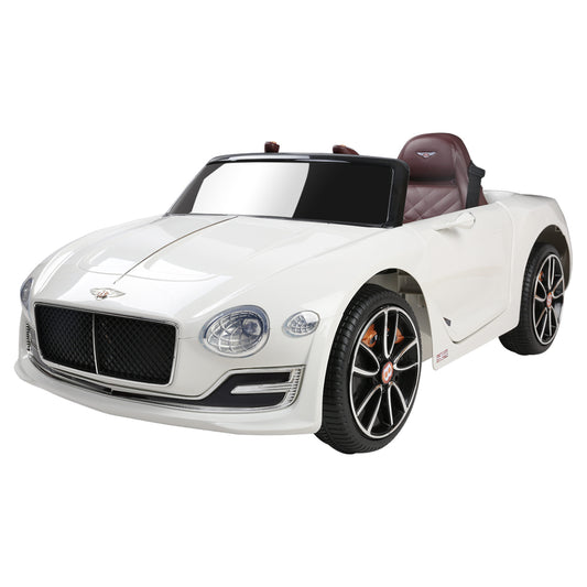 Kids Electric Ride On Car Bentley Licensed EXP12 Toy Cars Remote 12V White - Cosy Abode