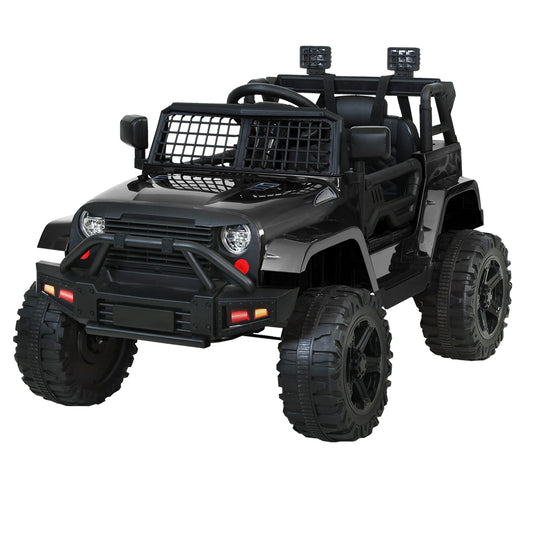 Rigo Kids Electric Ride On Car Jeep Toy Cars Remote 12V Black - Cosy Abode