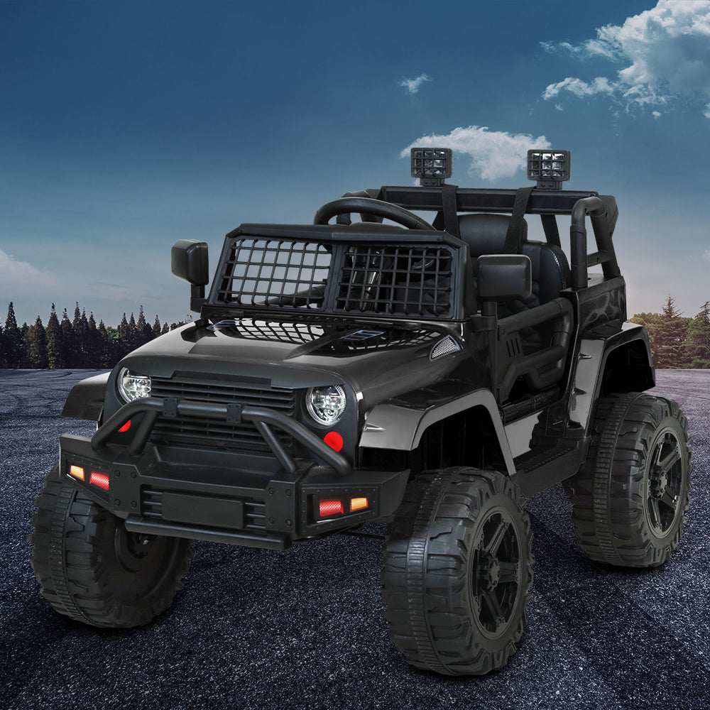 Rigo Kids Electric Ride On Car Jeep Toy Cars Remote 12V Black - Cosy Abode