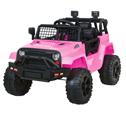 Rigo Kids Electric Ride On Car Jeep Toy Cars Remote 12V Pink - Cosy Abode