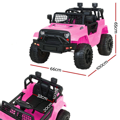 Rigo Kids Electric Ride On Car Jeep Toy Cars Remote 12V Pink - Cosy Abode