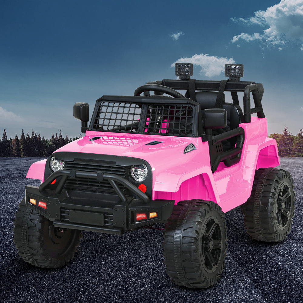 Rigo Kids Electric Ride On Car Jeep Toy Cars Remote 12V Pink - Cosy Abode