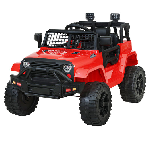 Rigo Kids Electric Ride On Car Jeep Toy Cars Remote 12V Red - Cosy Abode