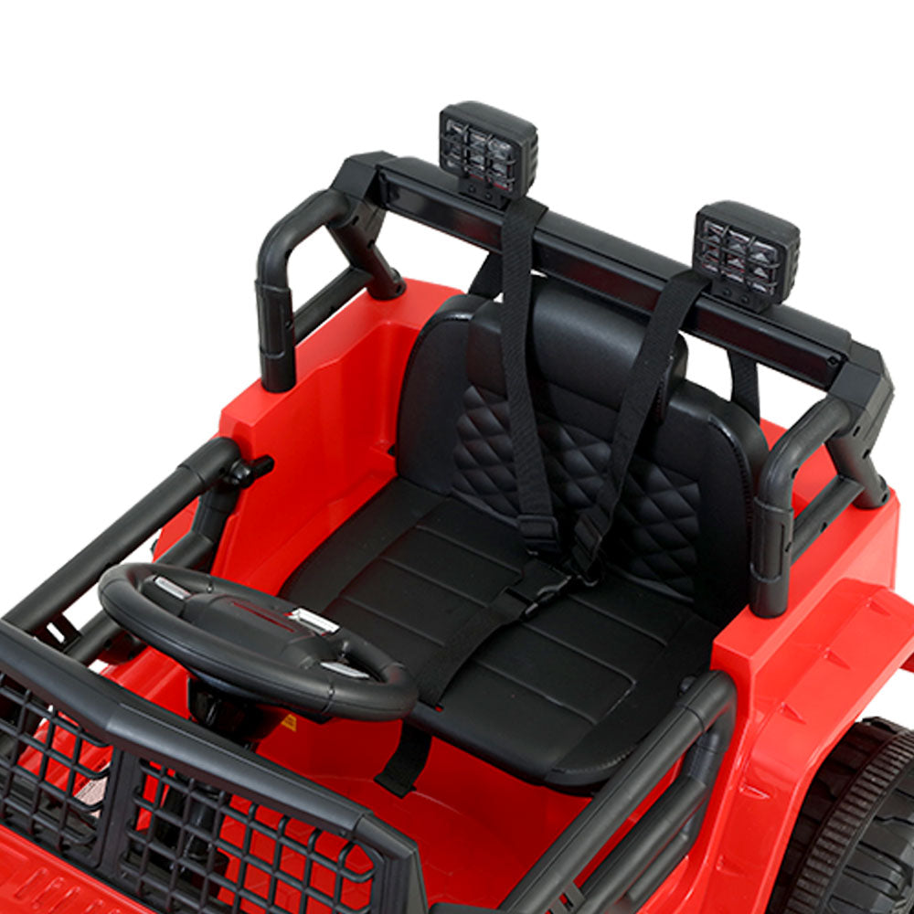 Rigo Kids Electric Ride On Car Jeep Toy Cars Remote 12V Red - Cosy Abode