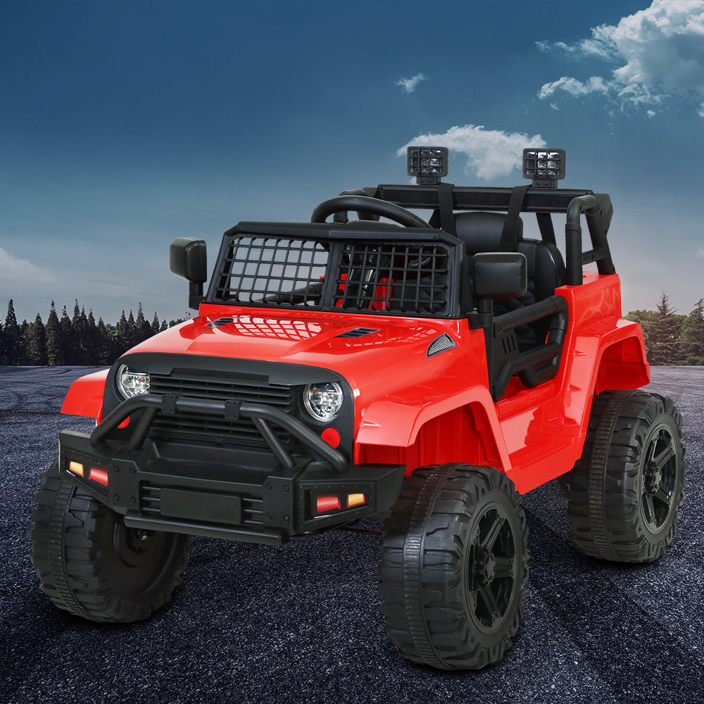 Rigo Kids Electric Ride On Car Jeep Toy Cars Remote 12V Red - Cosy Abode