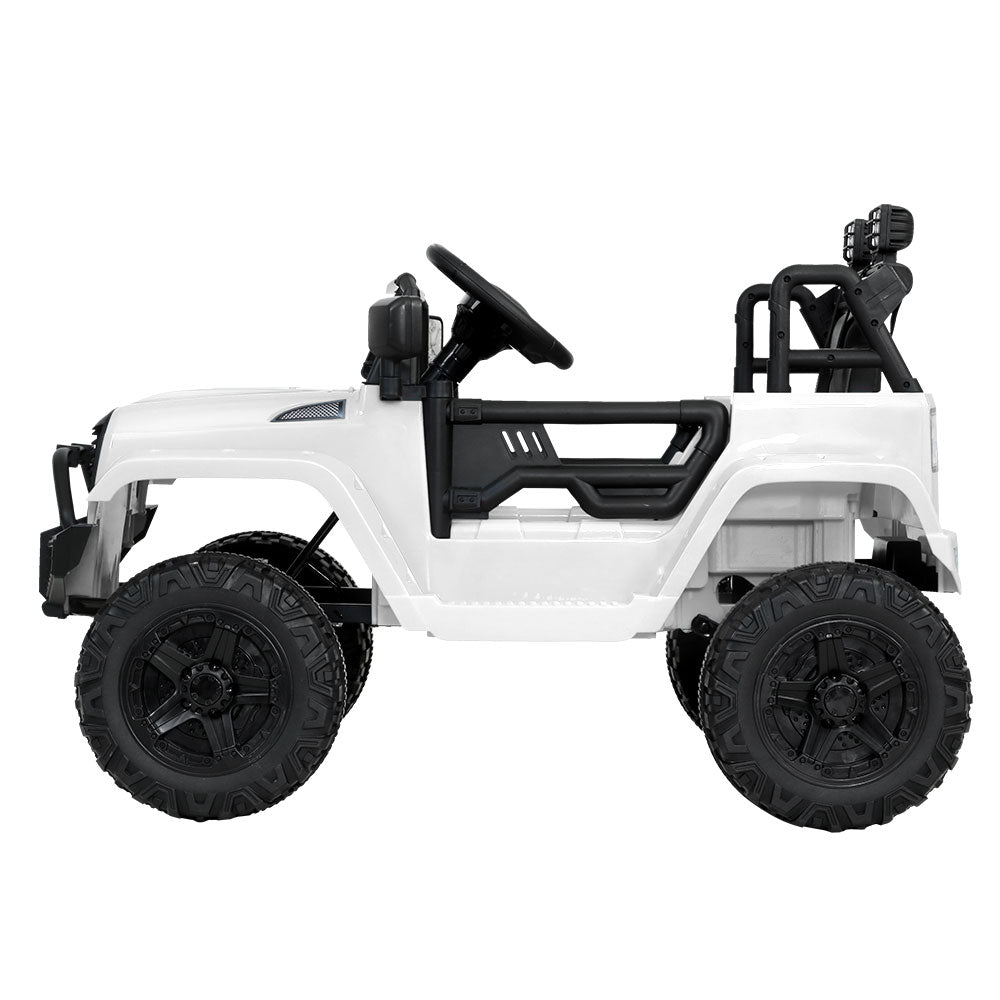 Rigo Kids Electric Ride On Car Jeep Toy Cars Remote 12V White - Cosy Abode