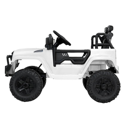 Rigo Kids Electric Ride On Car Jeep Toy Cars Remote 12V White - Cosy Abode