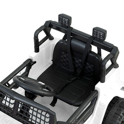 Rigo Kids Electric Ride On Car Jeep Toy Cars Remote 12V White - Cosy Abode