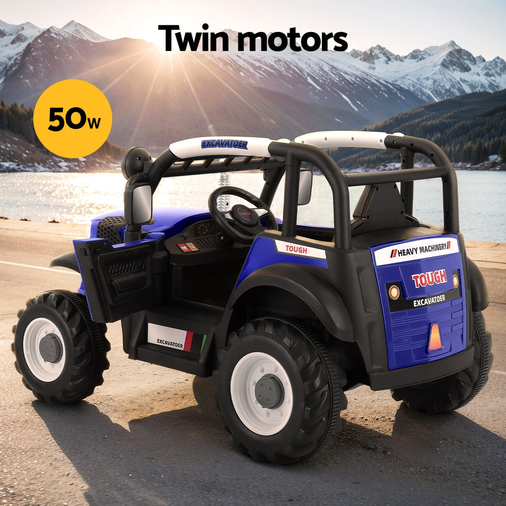 Rigo Kids Electric Ride On Car Off Road Jeep Remote 12V Blue - Cosy Abode