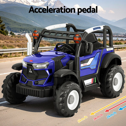 Rigo Kids Electric Ride On Car Off Road Jeep Remote 12V Blue - Cosy Abode