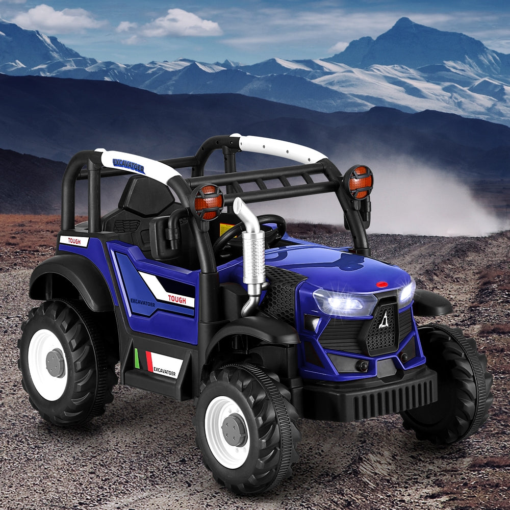Rigo Kids Electric Ride On Car Off Road Jeep Remote 12V Blue - Cosy Abode