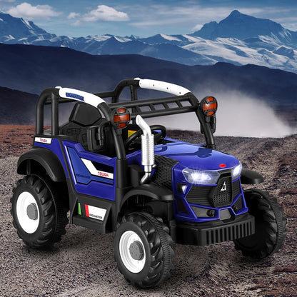 Rigo Kids Electric Ride On Car Off Road Jeep Remote 12V Blue - Cosy Abode
