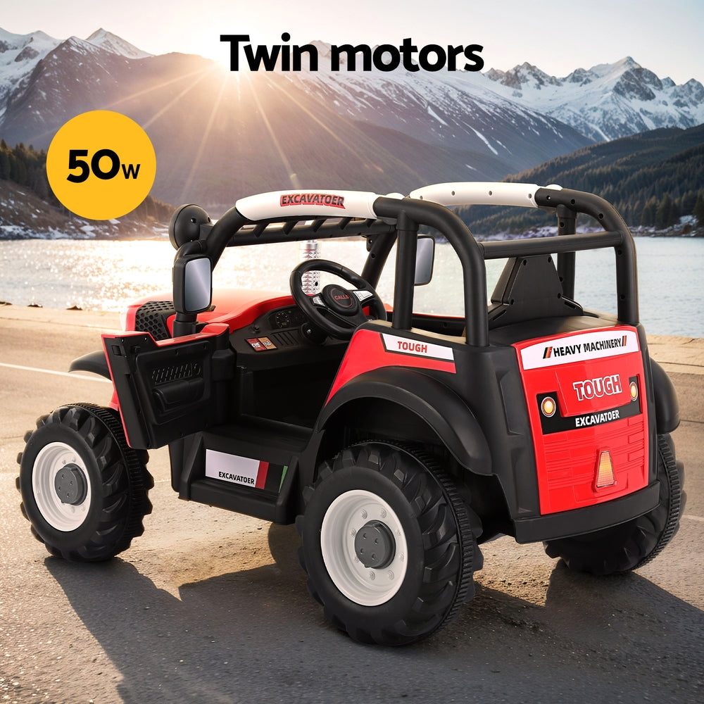 Rigo Kids Electric Ride On Car Off Road Jeep Remote 12V Red - Cosy Abode
