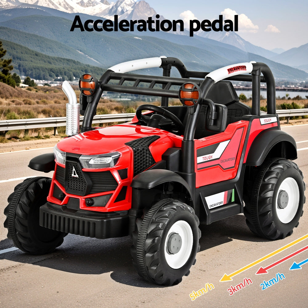 Rigo Kids Electric Ride On Car Off Road Jeep Remote 12V Red - Cosy Abode