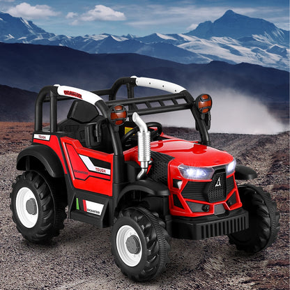 Rigo Kids Electric Ride On Car Off Road Jeep Remote 12V Red - Cosy Abode