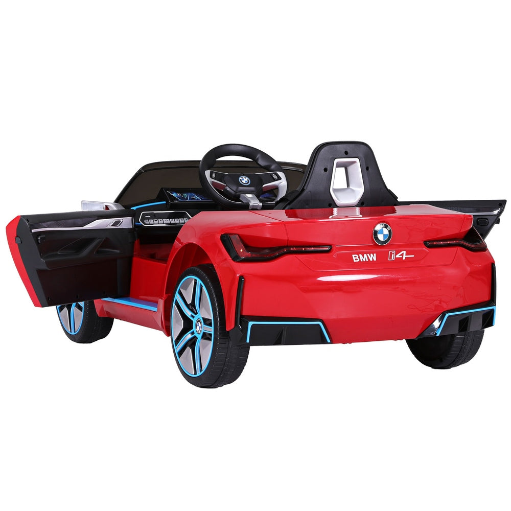 Kids Ride On Car BMW Licensed I4 Sports Remote Control Electric Toys 12V Red - Cosy Abode