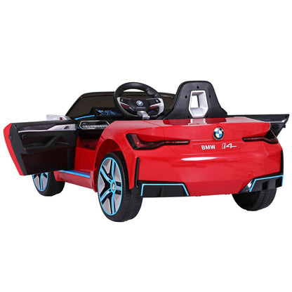 Kids Ride On Car BMW Licensed I4 Sports Remote Control Electric Toys 12V Red - Cosy Abode