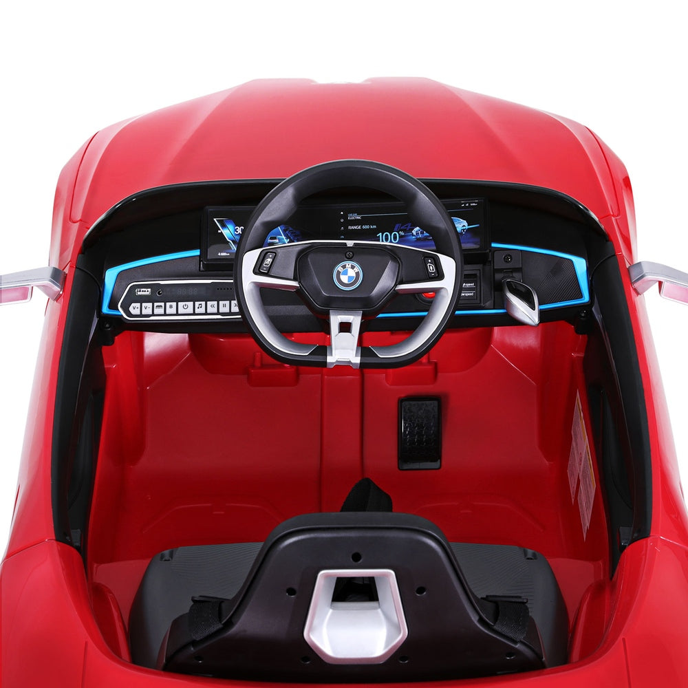 Kids Ride On Car BMW Licensed I4 Sports Remote Control Electric Toys 12V Red - Cosy Abode