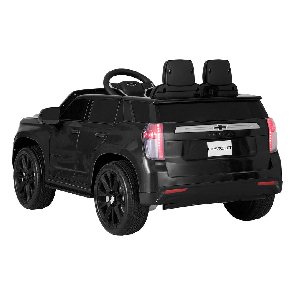 Kids Ride On Car Licensed Chevrolet Tahoe Electric Toys Horn Remote 12V Black - Cosy Abode