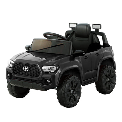 Kids Electric Ride On Car Toyota Tacoma Off Road Jeep Toy Cars Remote 12V Black - Cosy Abode