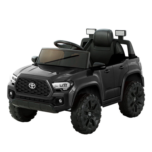 Kids Electric Ride On Car Toyota Tacoma Off Road Jeep Toy Cars Remote 12V Black - Cosy Abode