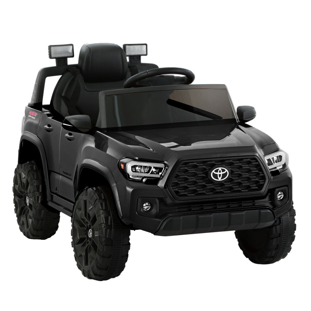 Kids Electric Ride On Car Toyota Tacoma Off Road Jeep Toy Cars Remote 12V Black - Cosy Abode